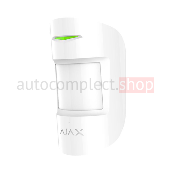 Бездротовий датчик руху та розбивання Ajax CombiProtect white